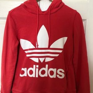 Bright Pink/Red Adidas Hoodie